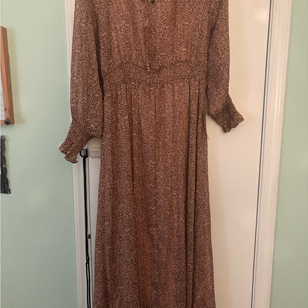 O.P.T. Elegant Brown Women's Dress